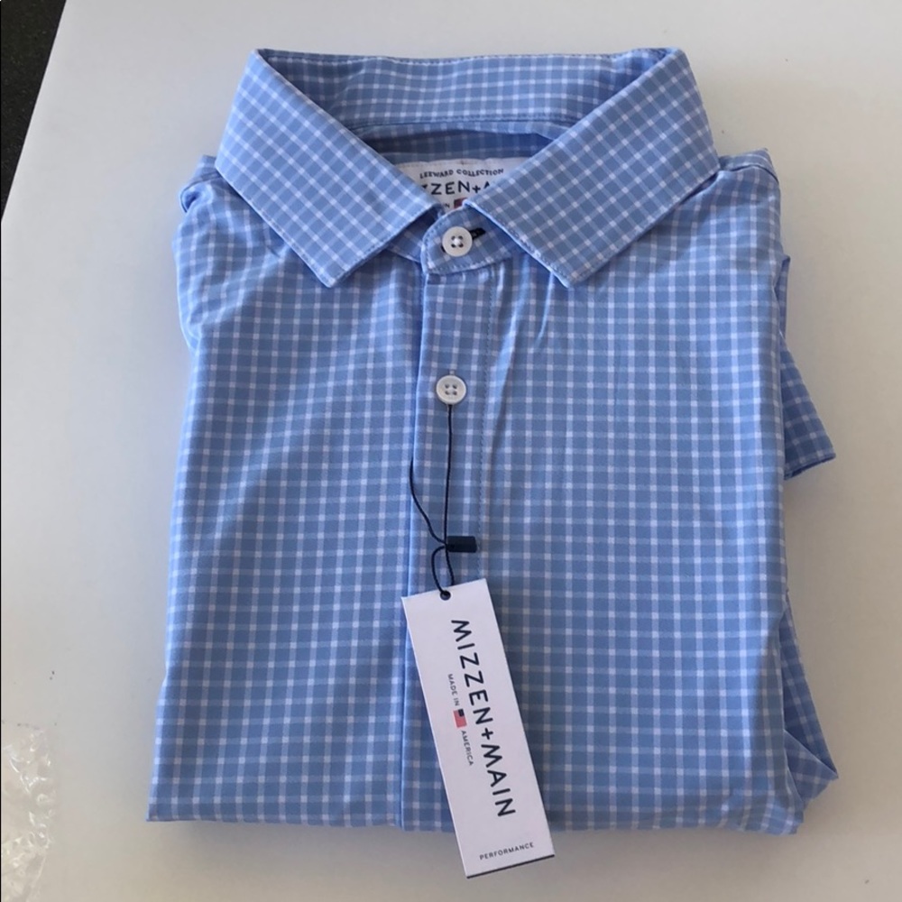 Mizzen + Main performance dress shirt XL trim fit